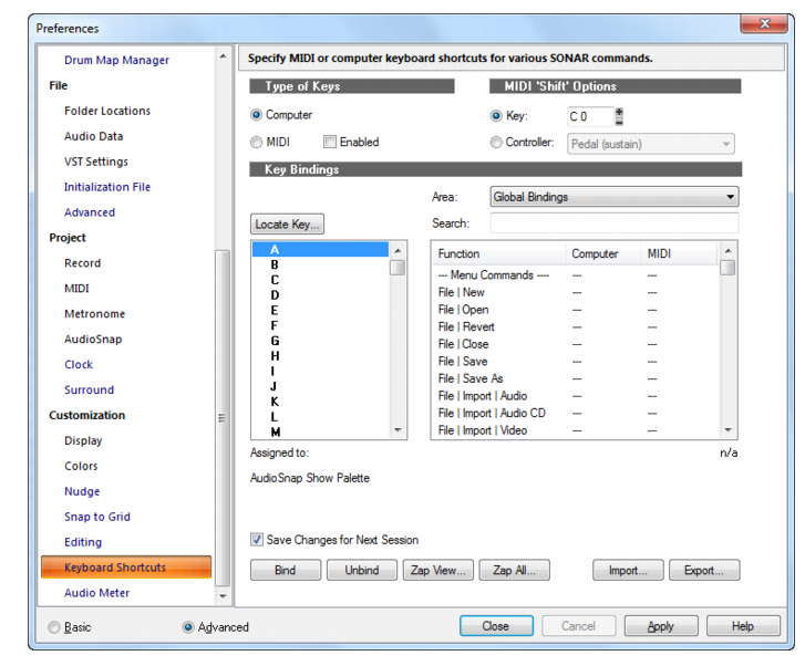 maximize multidock sonar keyboard shortcut