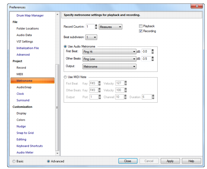 Clock beat setting software