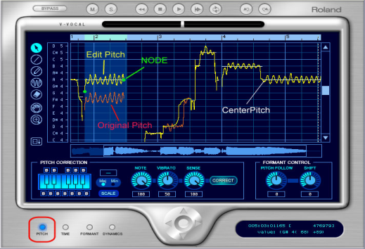 Cakewalk - SONAR X3 Documentation - Pitch editing