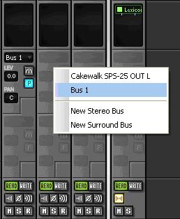 setting output to a bus