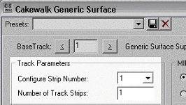 Cakewalk generic surface dialog