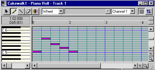 Piano Roll View