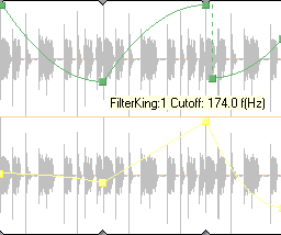 Envelopes controlling cutoff and resonance