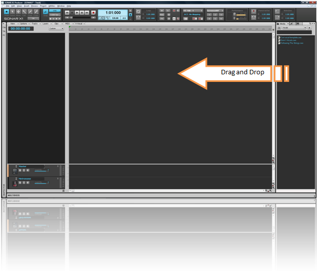 cakewalk sonar x1 vst effects start